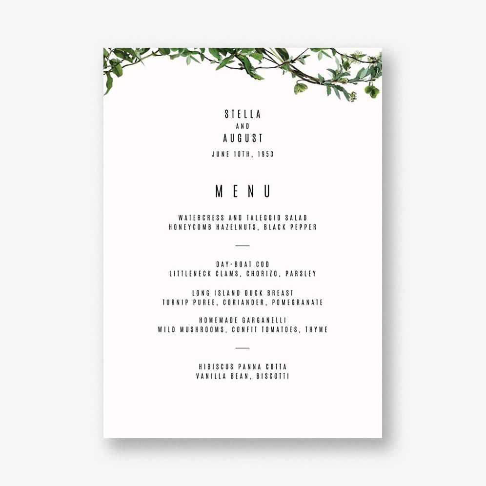 Chincoteague Menu