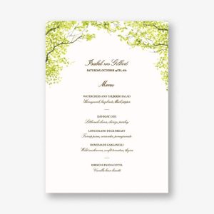 Spring Orchard Menu