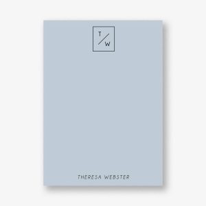 Stacked Monogram Stationery