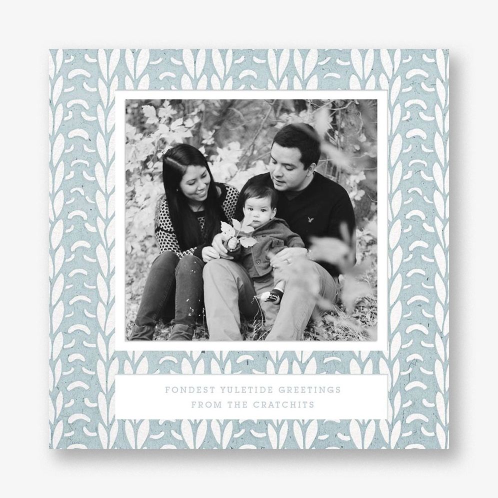 Stitch in Time Holiday Photo Card