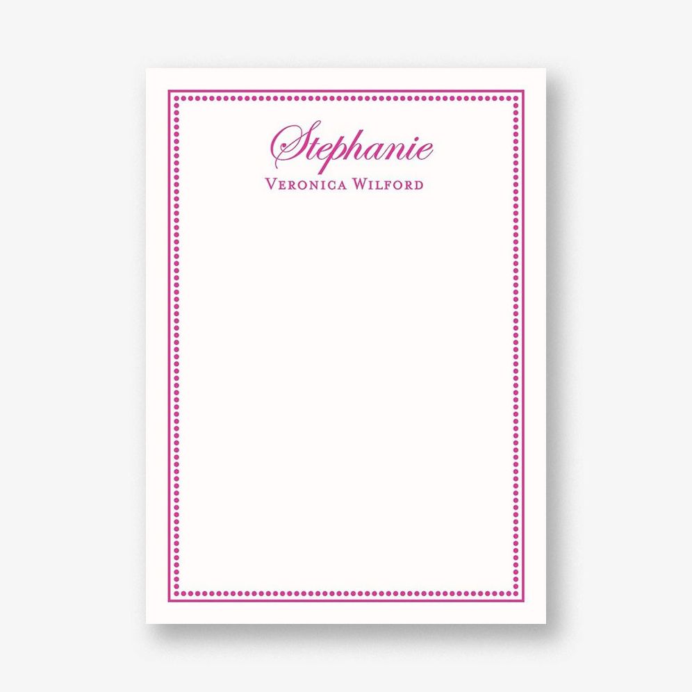 Beaded Border A6 Stationery