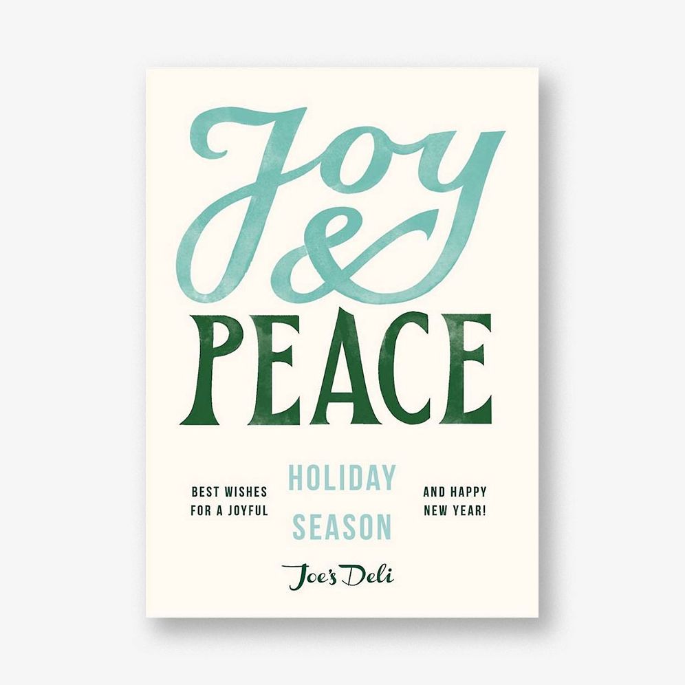 Greatest Gift Green Holiday Card