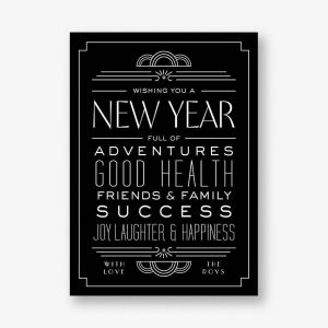 Deco New Year Card