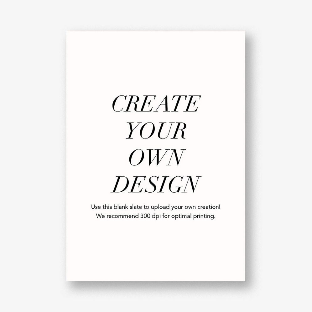 A7 Vertical Design - Upload Your Own
