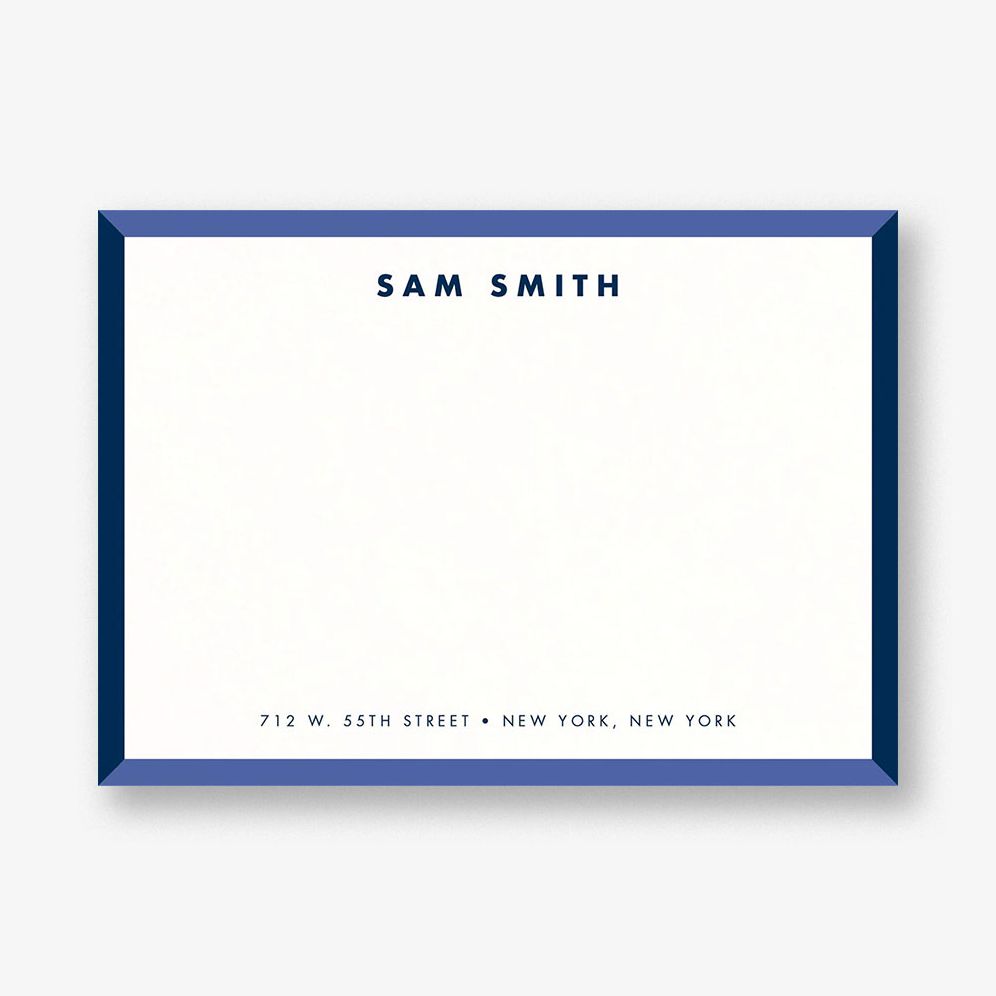 Mod Bevel Border Stationery