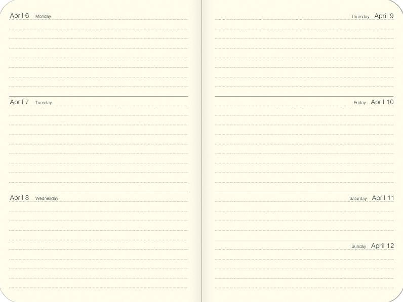 2026 Cavallini Birds Weekly Planner - Image 2