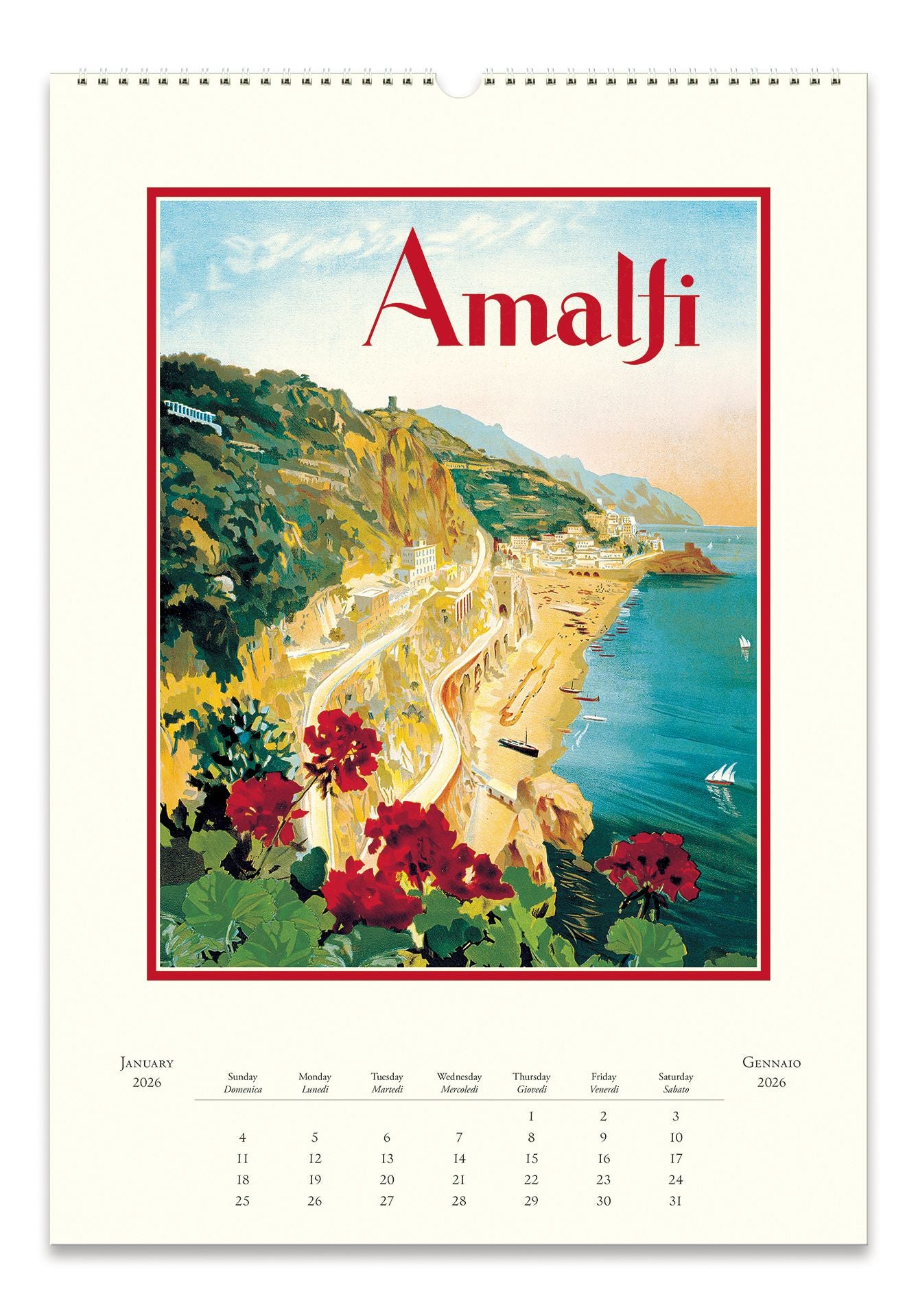 2026 Cavallini Italia Wall Calendar - Image 2