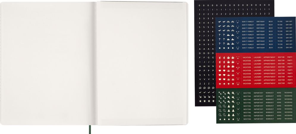 2026 Moleskine Myrtle Green 15-Month XXL Essential Soft Cover Weekly Vertical Planner - Image 9