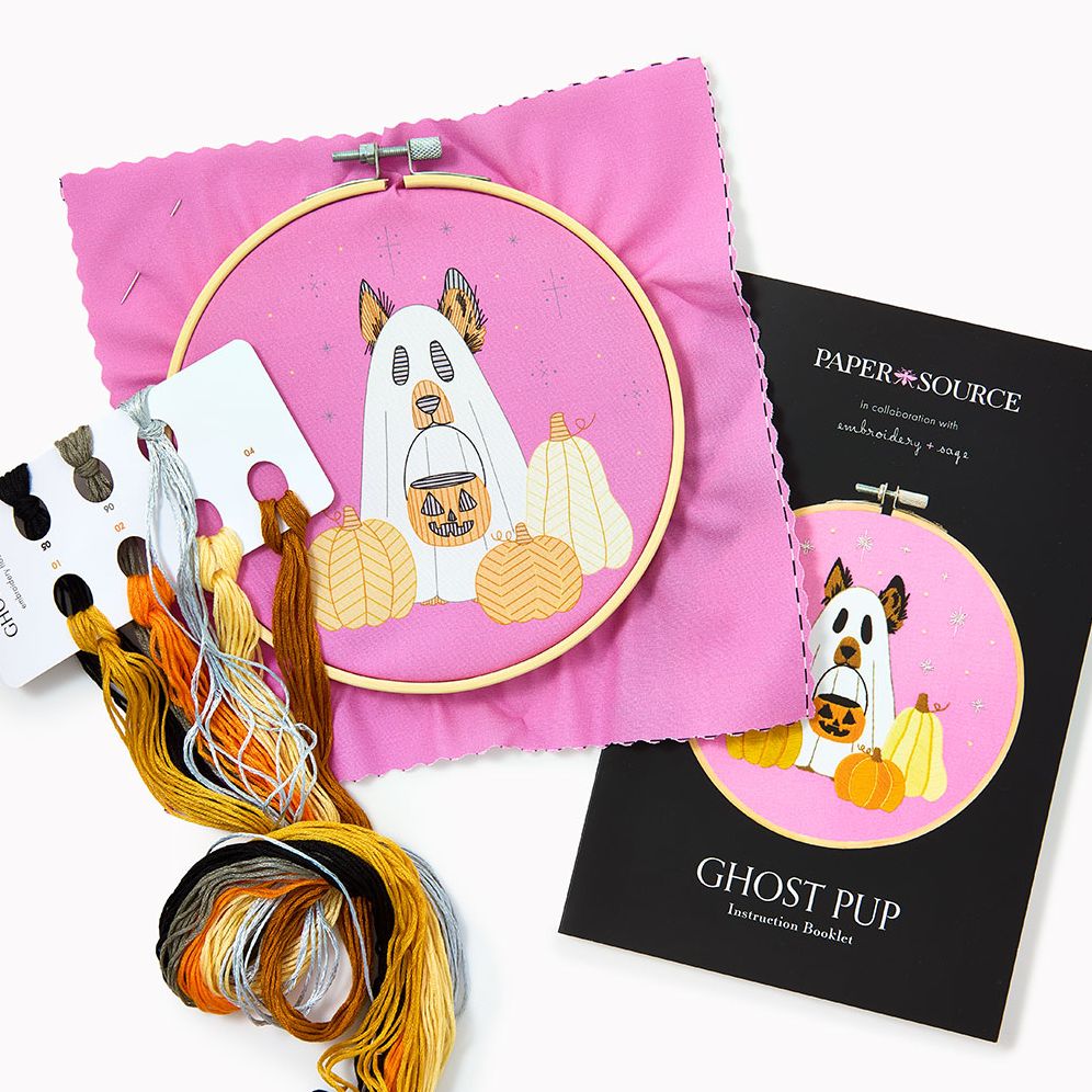Ghost Pup Embroidery Kit - Image 2