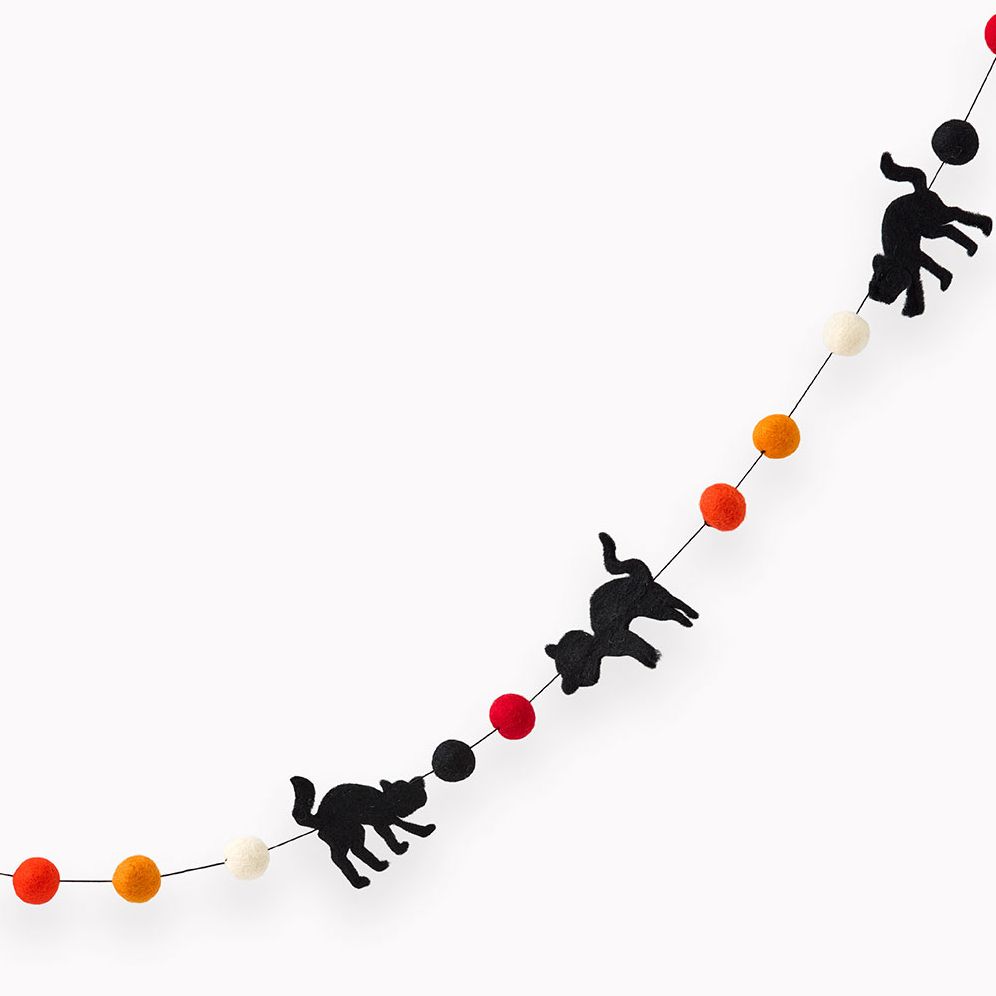 Spooky Cat Felt Garland - Image 2