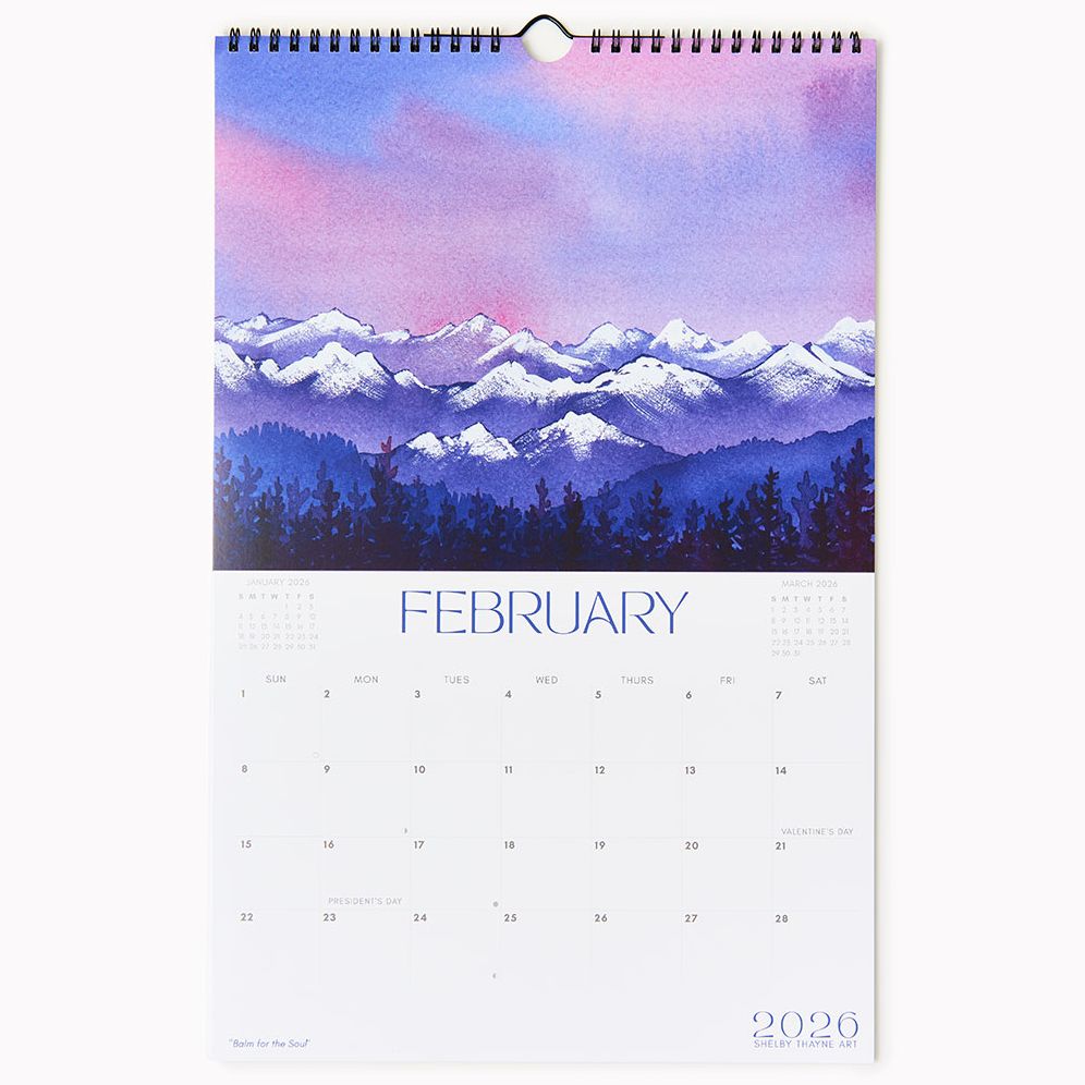 2026 Mountain Art Wall Calendar - Image 7