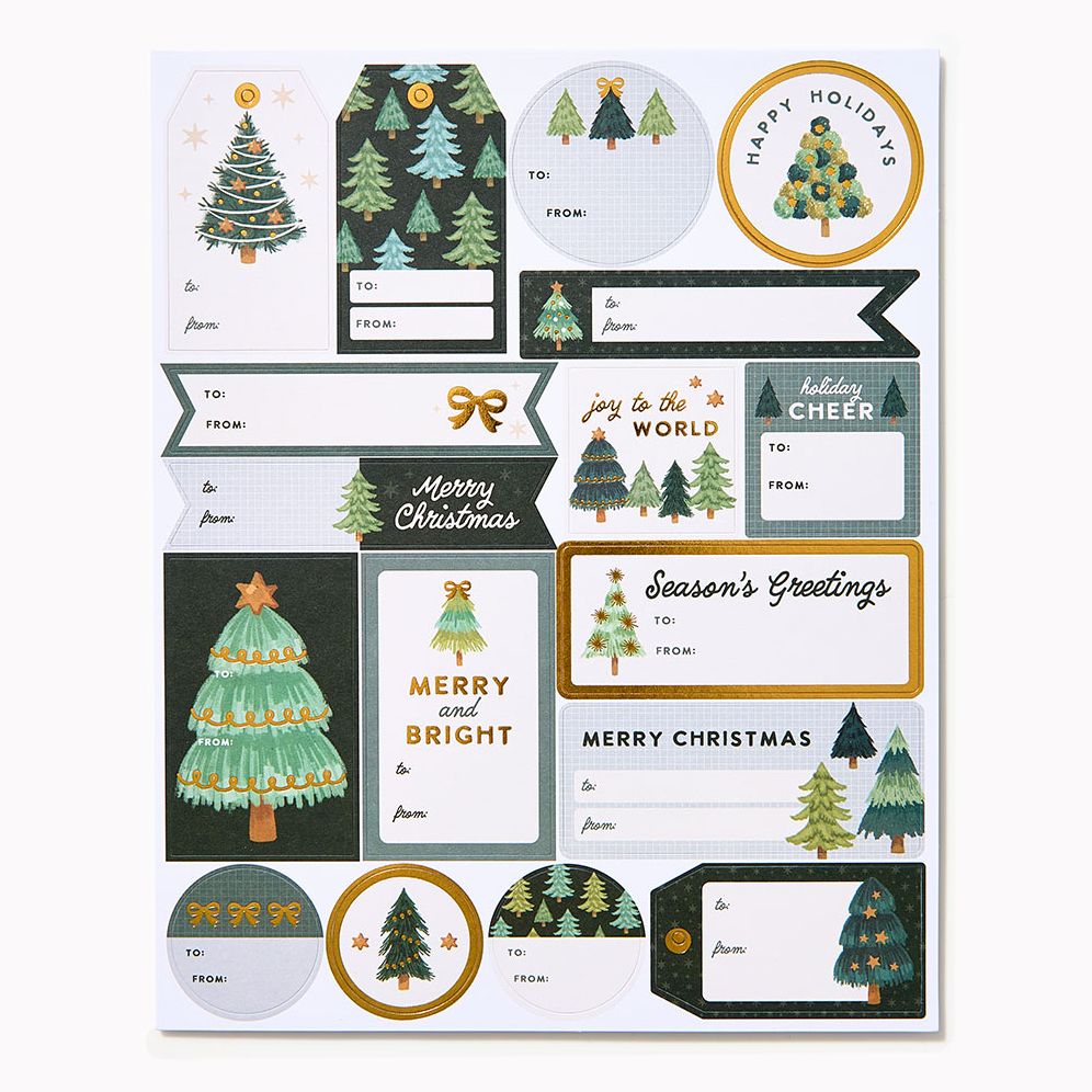 Christmas Trees Adhesive Labels - Image 2
