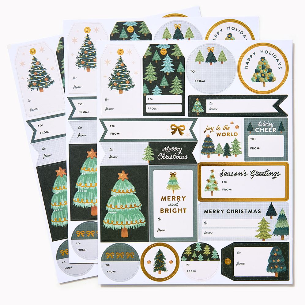 Christmas Trees Adhesive Labels - Image 3