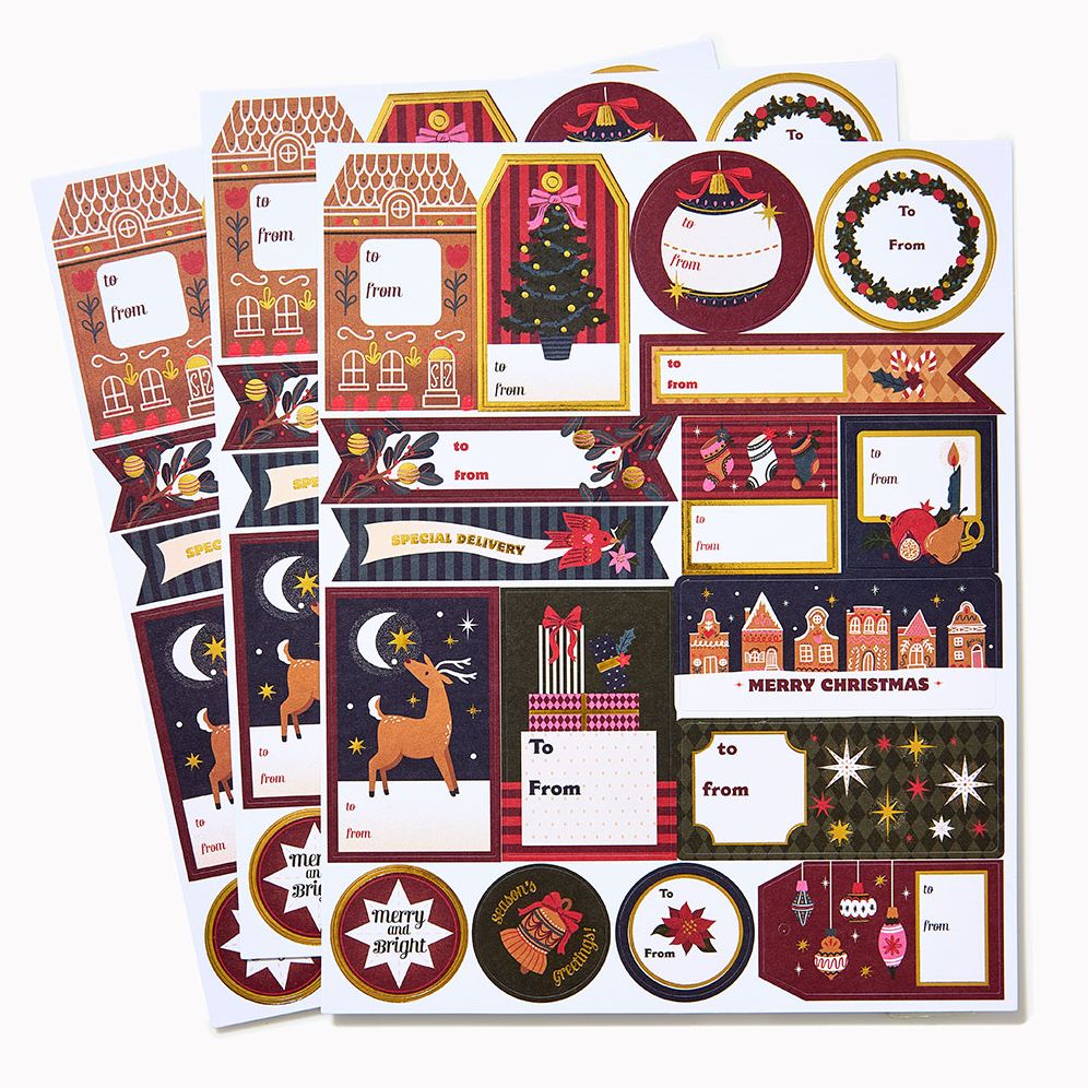 Christmas Jeweltones Adhesive Lables - Image 3