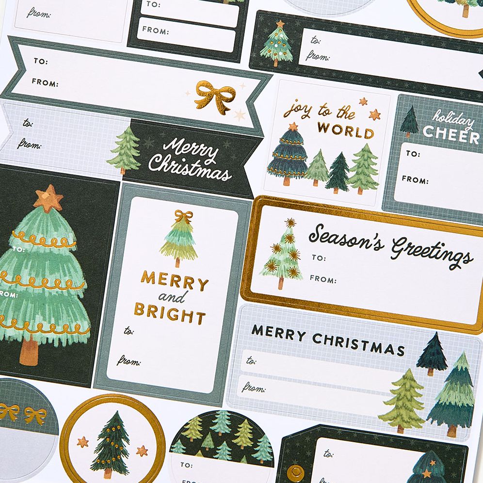 Christmas Trees Adhesive Labels - Image 4