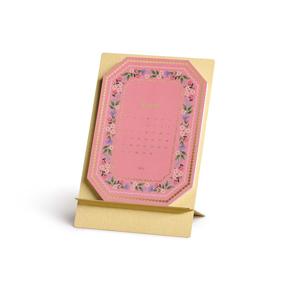 2026 Wildwood Brass Easel Desk Calendar - Image 3