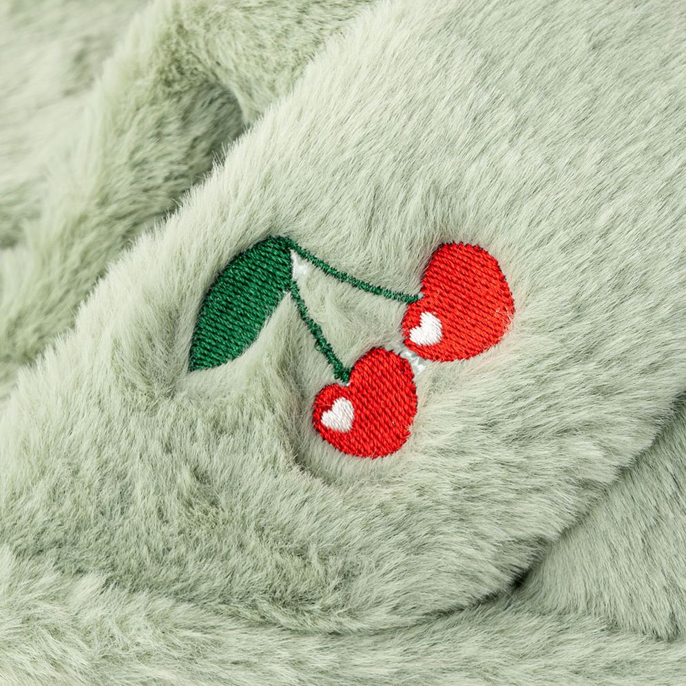 Furry Embroidered Slippers - Image 3