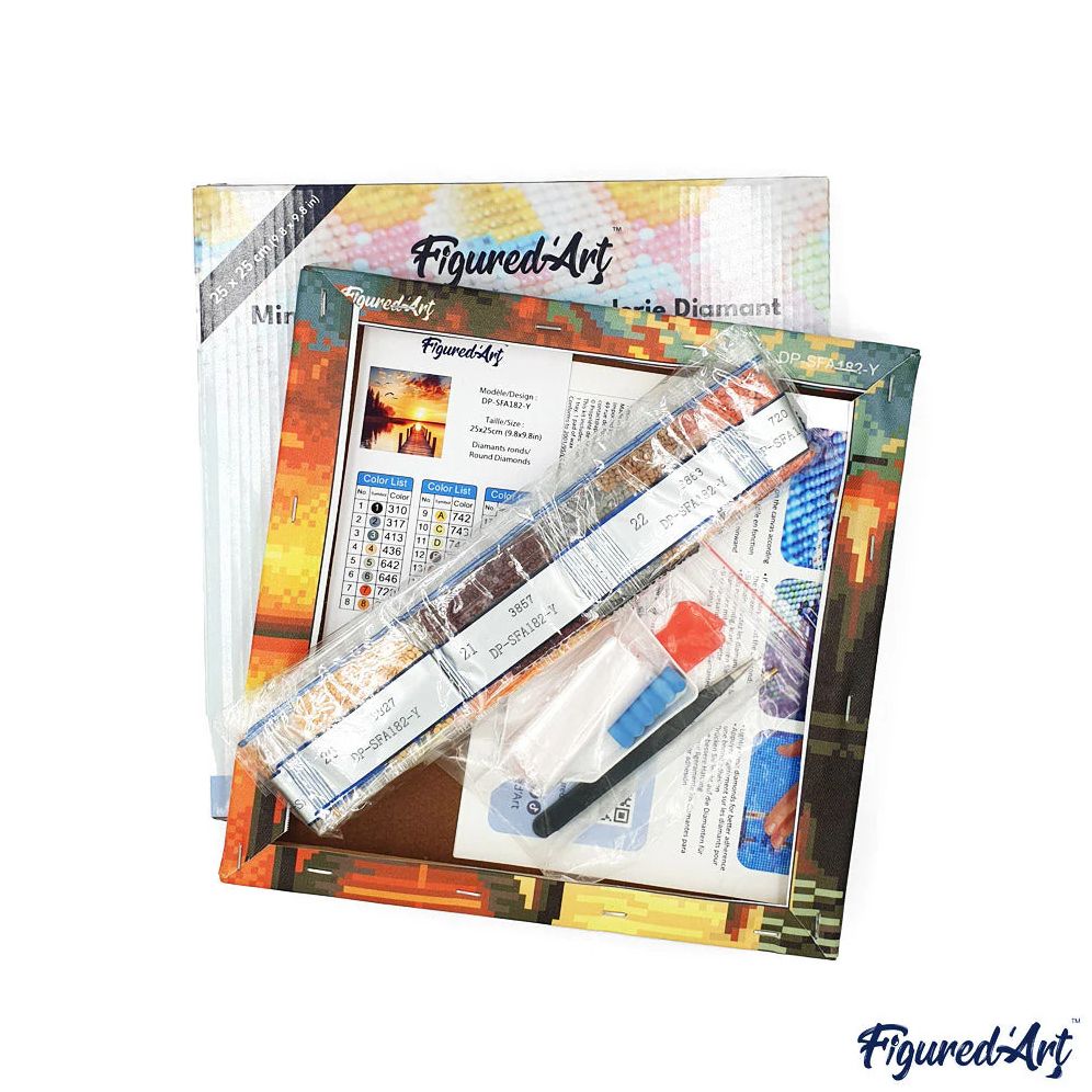 Cozy Holiday 10x10 Framed Diamond Art Kit - Image 4