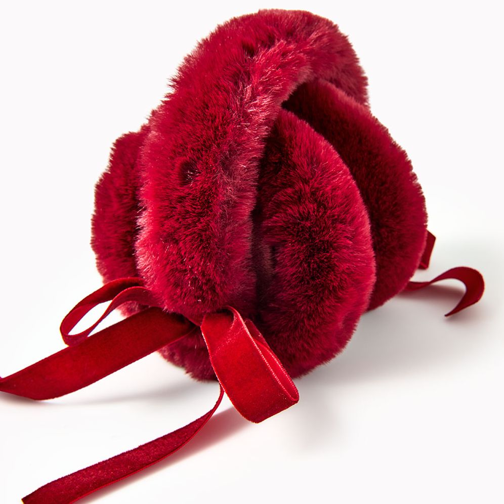 Fuzzy Bow Earmuffs - Image 2