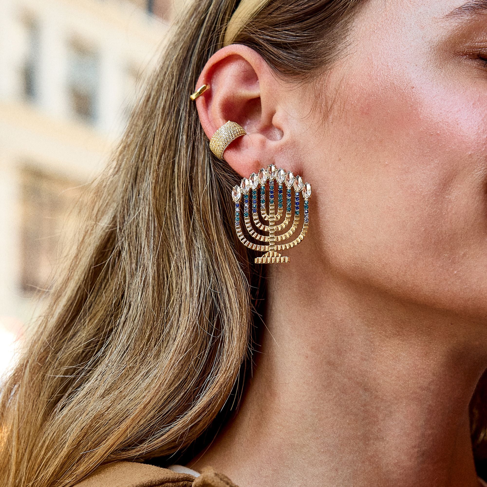 BaubleBar Menorah Earrings - Image 3
