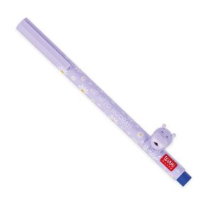 Legami Gel Pen With Animal Decoration - Lovely Friends - Hippo