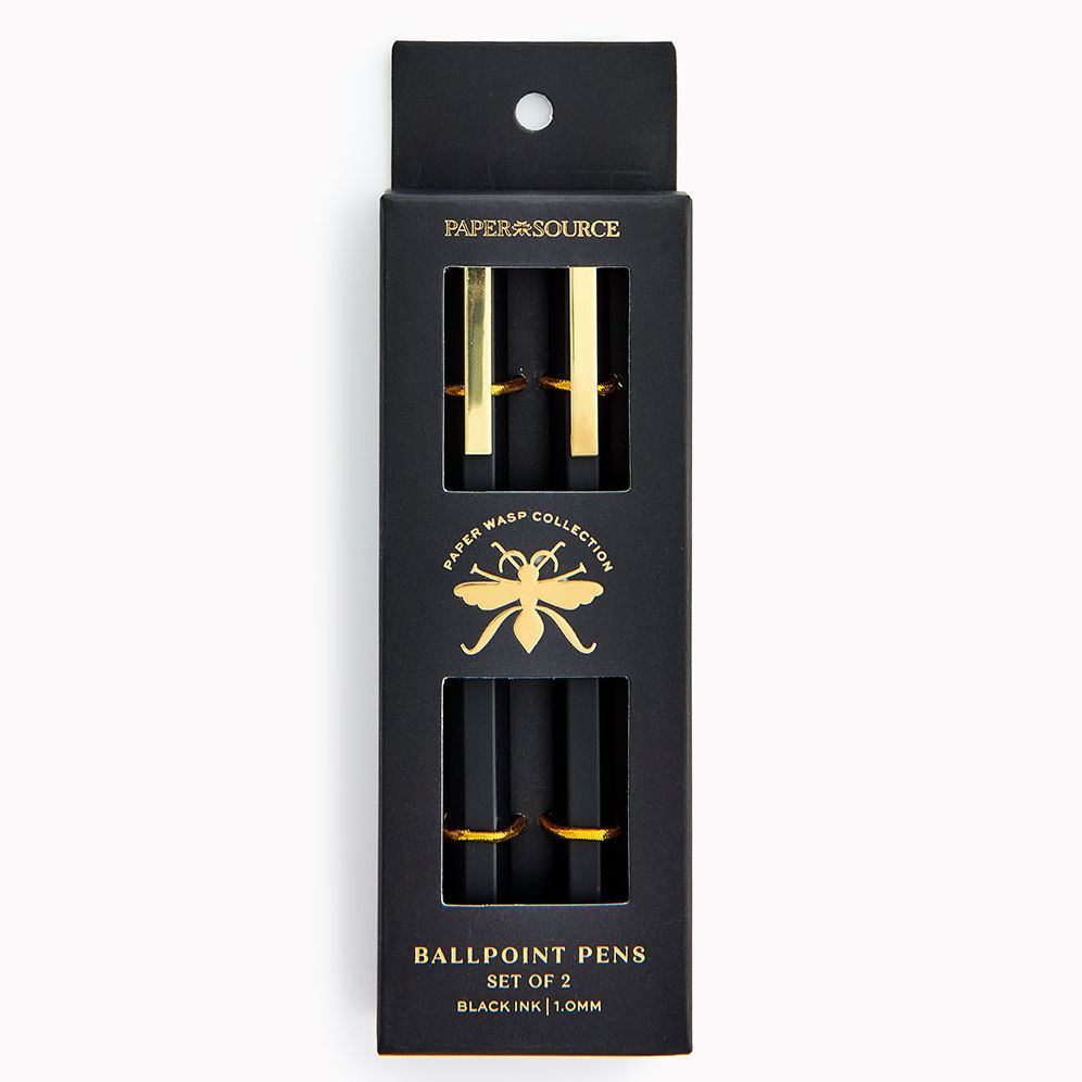 Paper Wasp Black Soft Touch Ballpoint S/2 - Limited Edition - Image 2